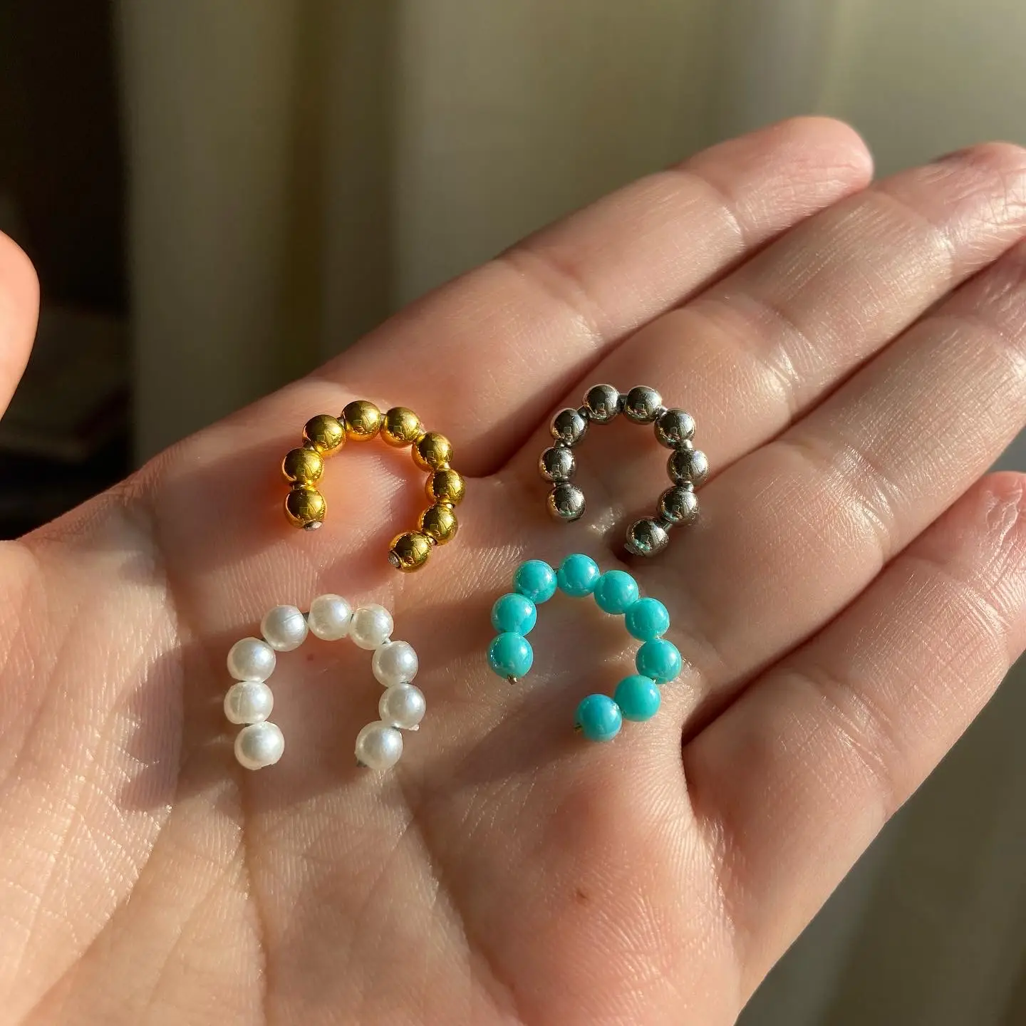 Ear Cuff/ Piercing/ Brinco Falso CONJUNTO FEITO A MÃO