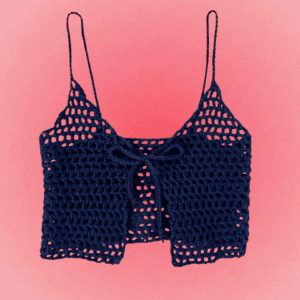 CROPPED FEITO À MÃO CROCHÊ ARTESANAL