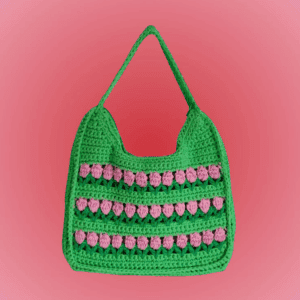 BOLSA DE CROCHE TULIPA