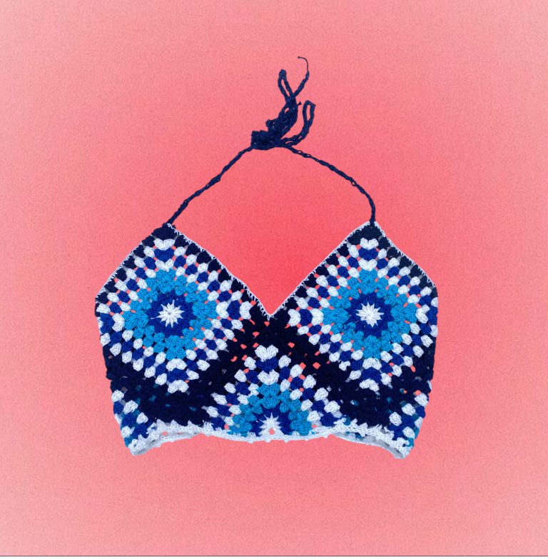 Top Crochê artesanal feito a mão