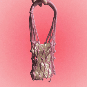 bolsa macramê artesanal feito à mão