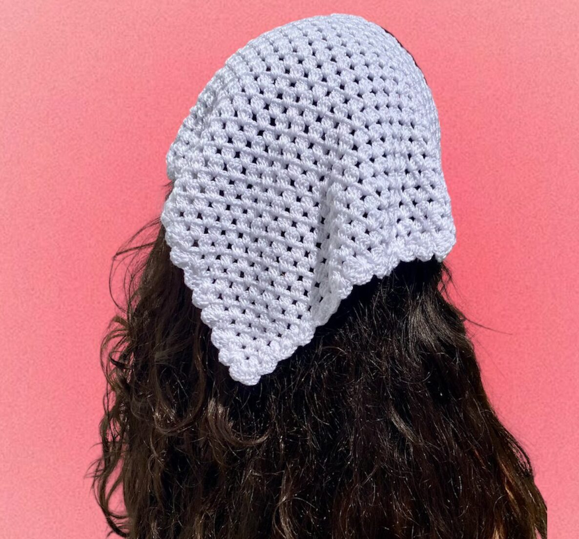 bandana croche feito a mao artesanal