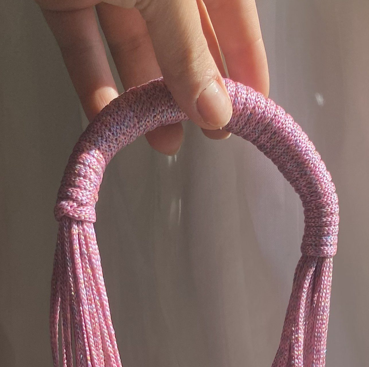 bolsa macramê artesanal feito à mão