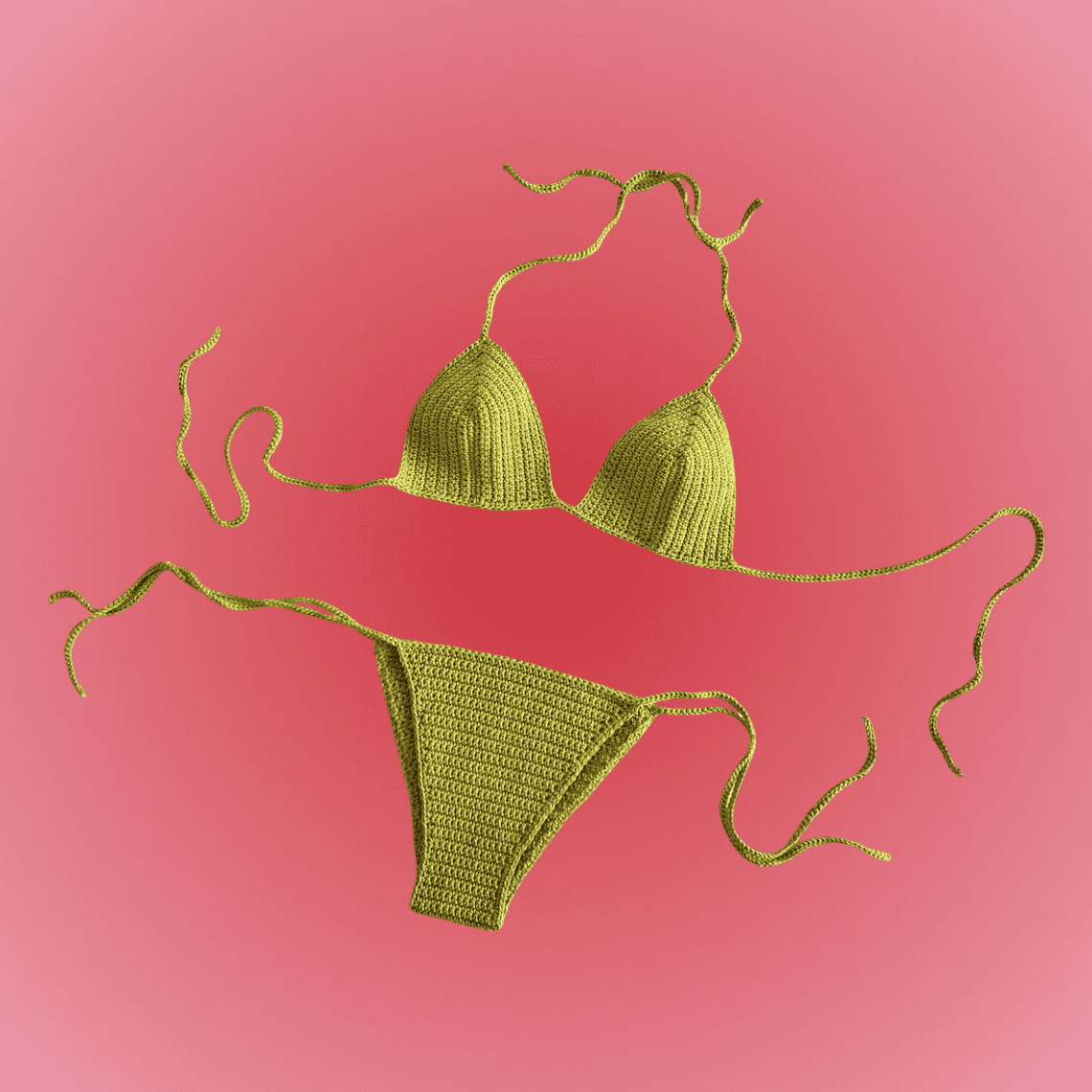 biquíni de crochê feito à mão artesanal praia verão