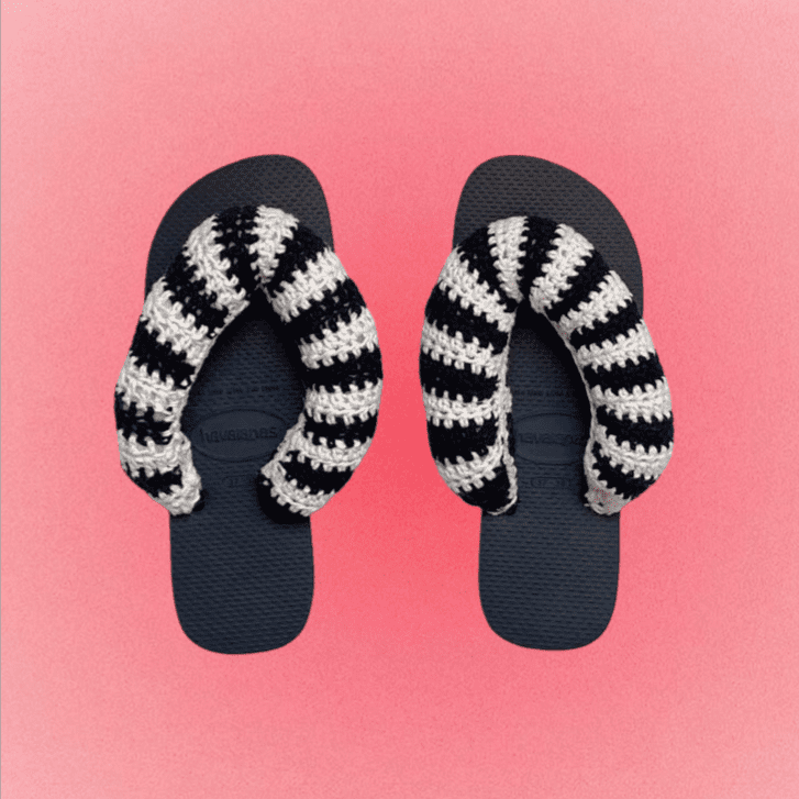 Sandália de Crochê Personalizado