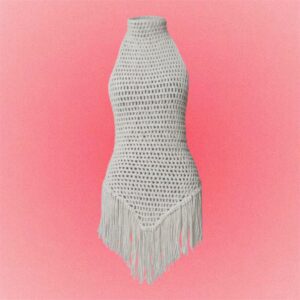 Saída de Praia/ Vestido de Crochê Moda Praia Verão