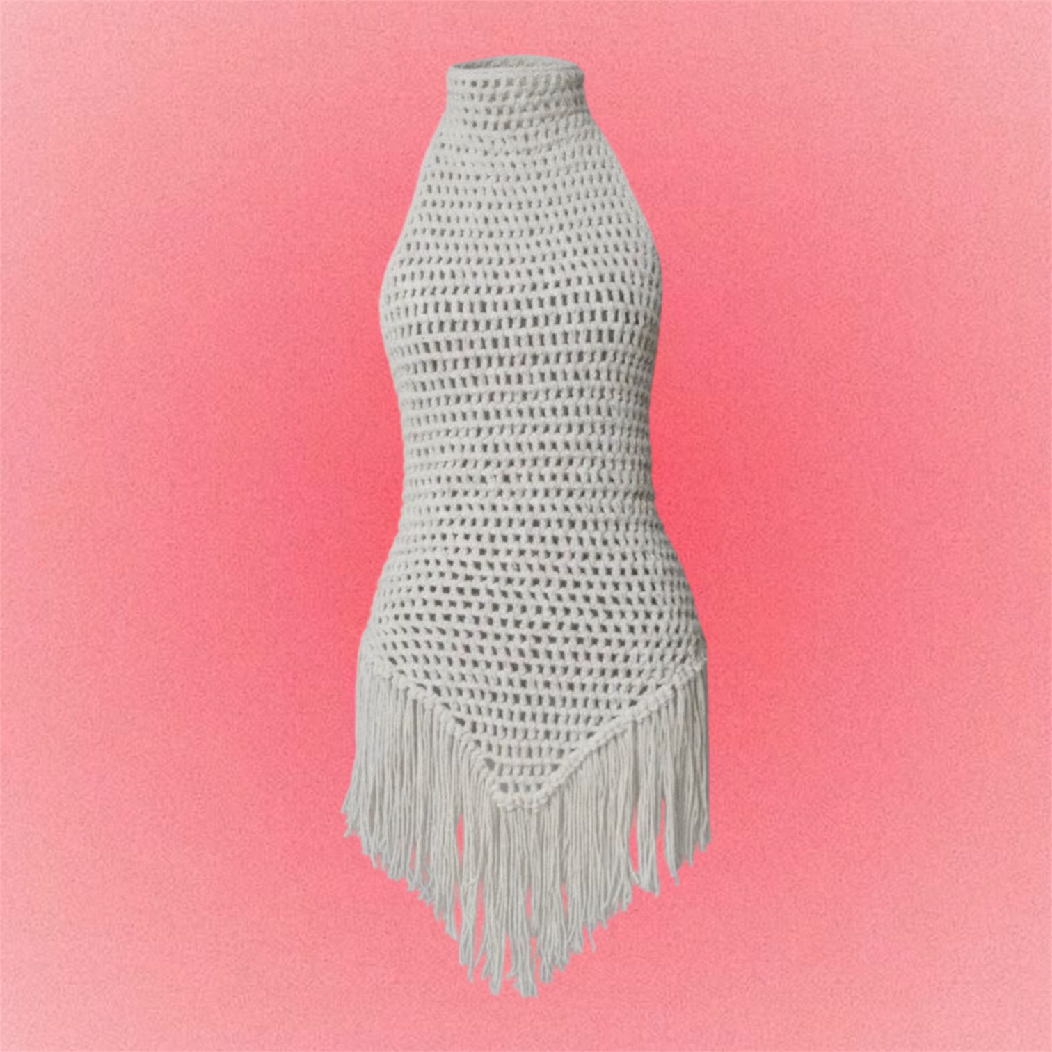 Saída de Praia/ Vestido de Crochê Moda Praia Verão