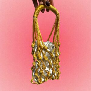 Bolsa Macramê Feita à Mão Moda Praia Verão