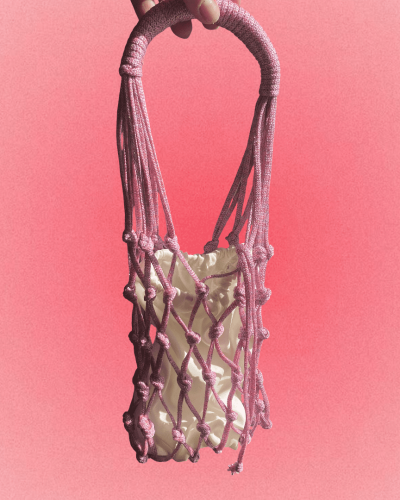 bolsa macramê artesanal feito à mão